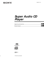 Sony SCD-1 - Owners Manual 